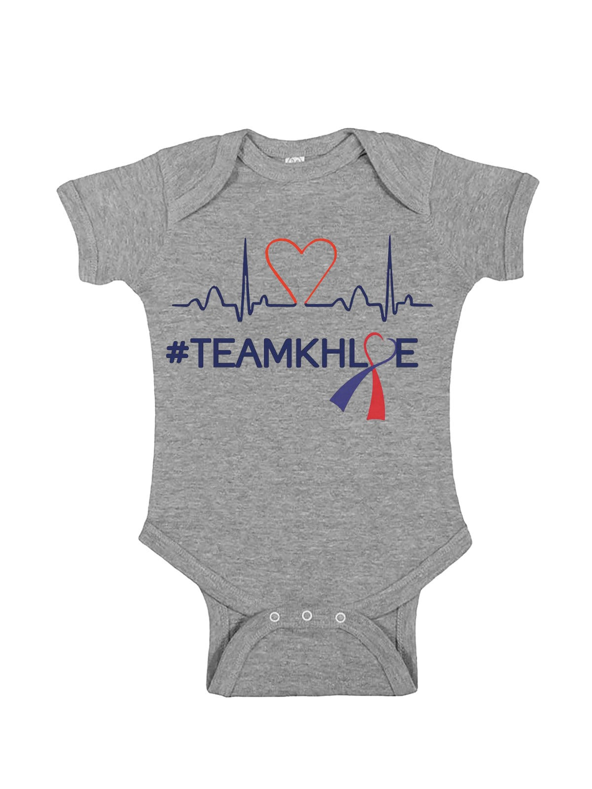 Team Khloe - Baby Bodysuit - Gray
