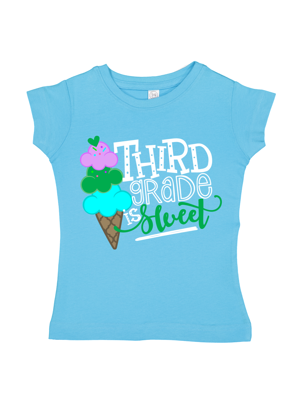 Third Grade is Sweet Girls Shirt in Blue