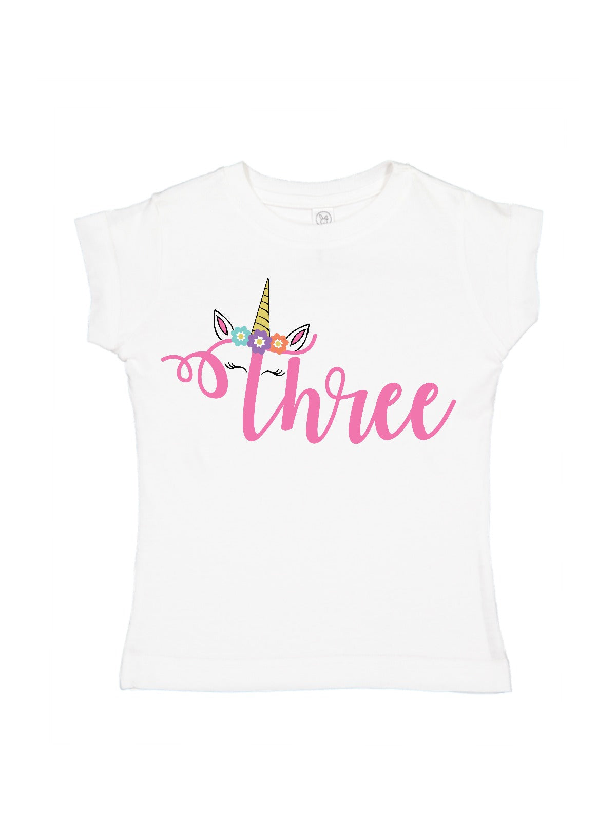 girls 3rd birthday unicorn shirt