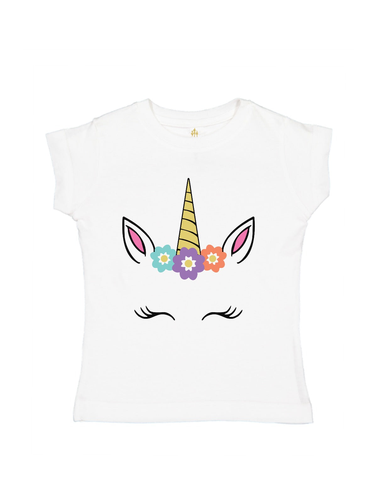 personalized smiling unicorn face shirt