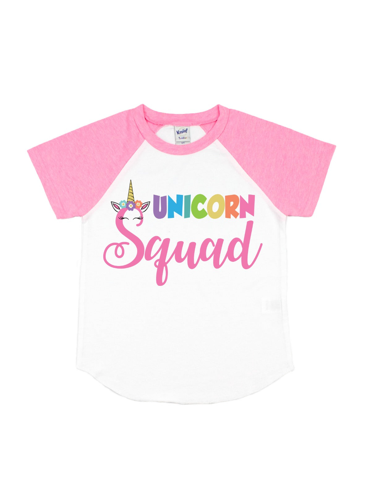 unicorn squad raglan t-shirt