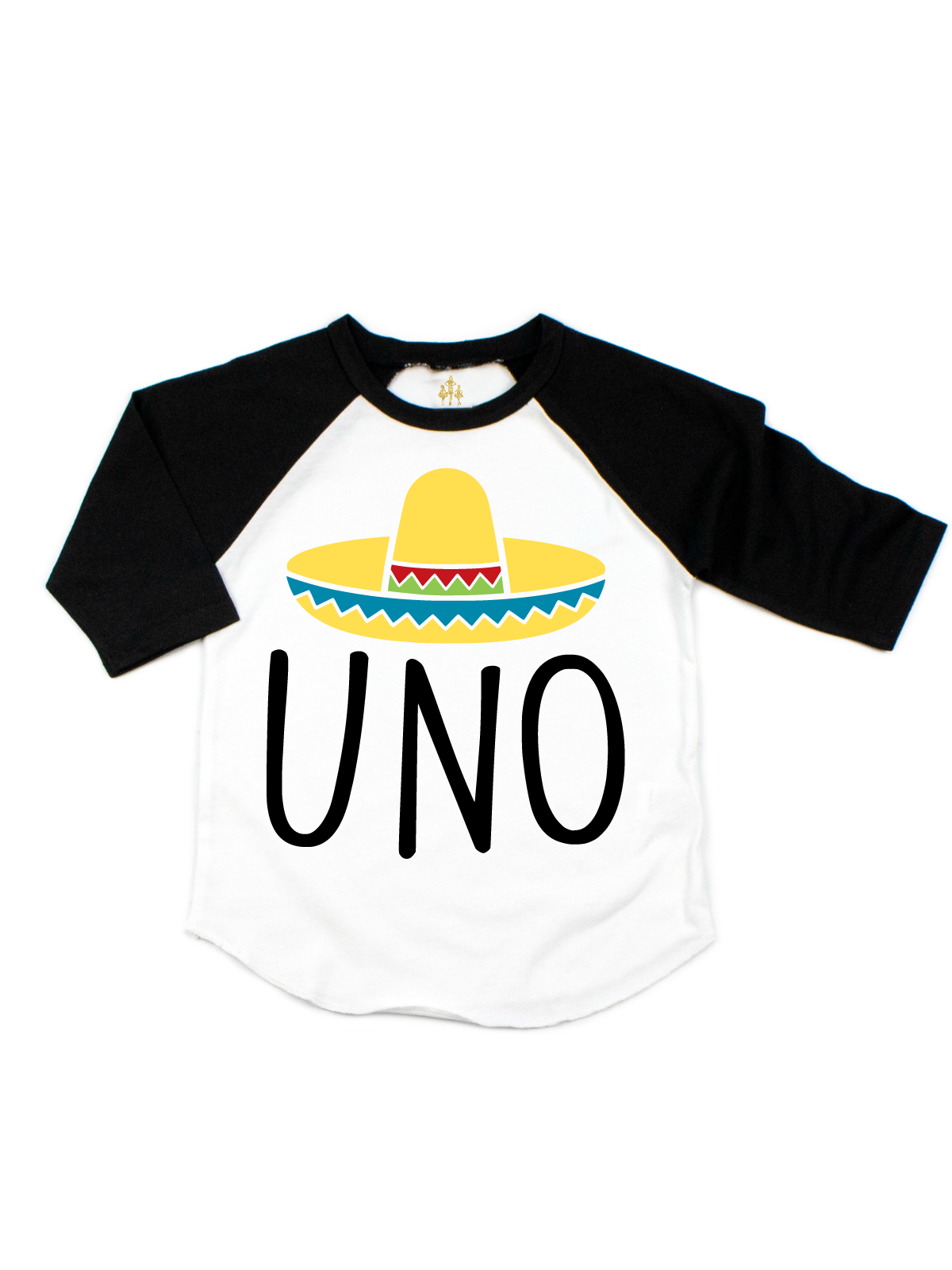 sombrero uno birthday raglan shirt