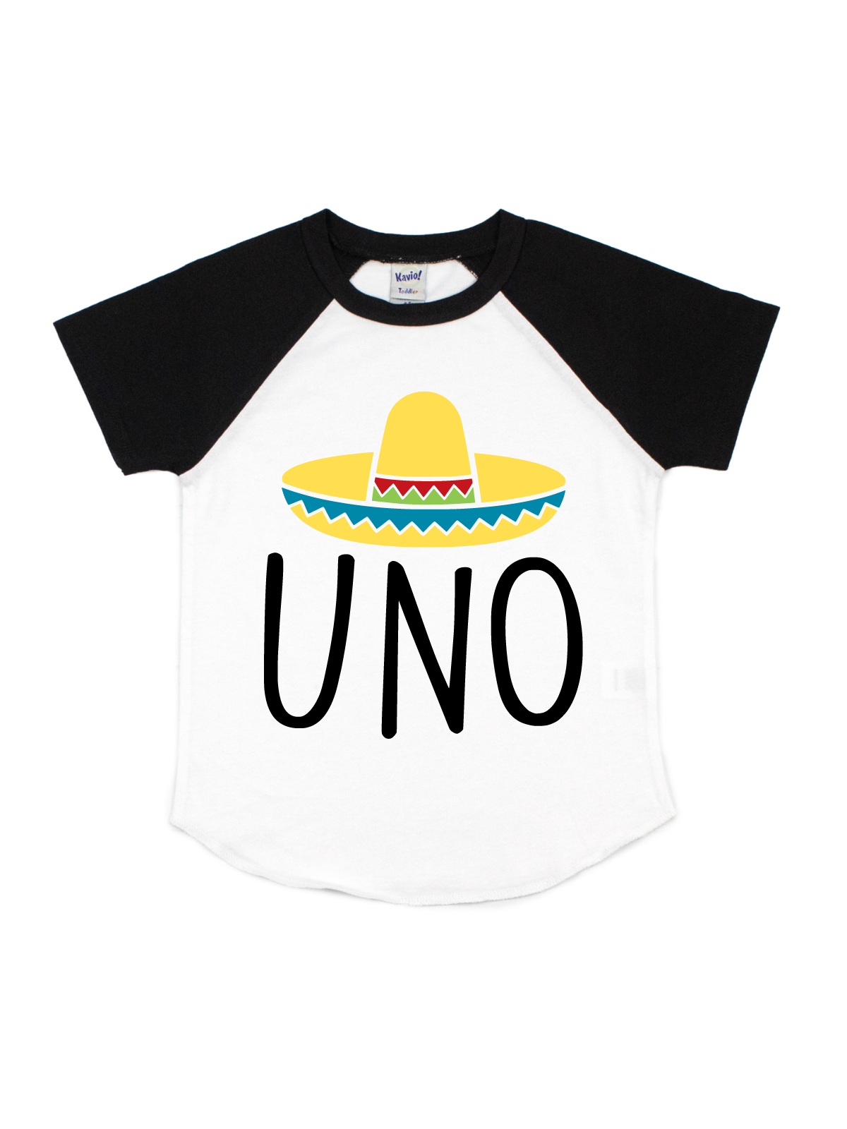 sombrero uno birthday raglan shirt