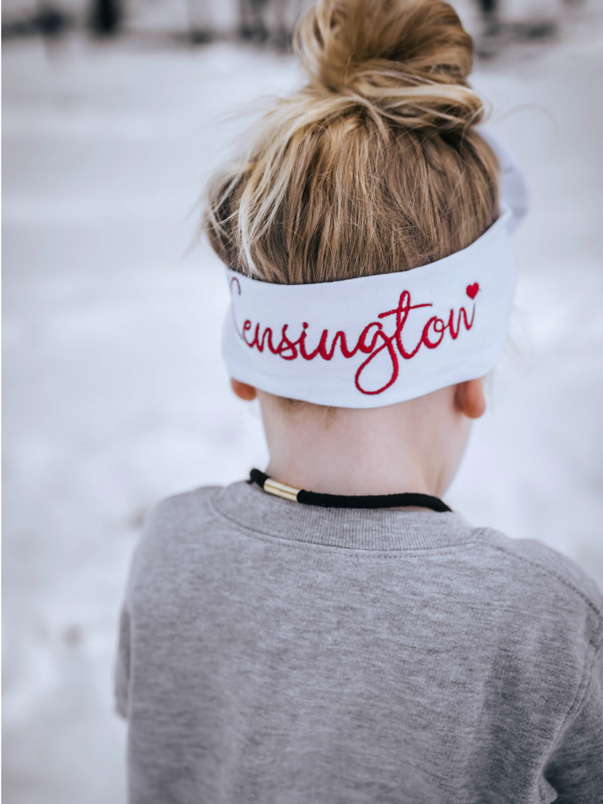 Personalized Headband with Hearts