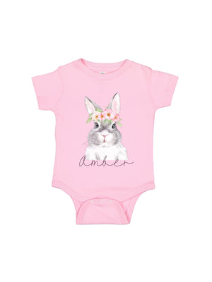 Baby Girl's Easter Bunny One Piece