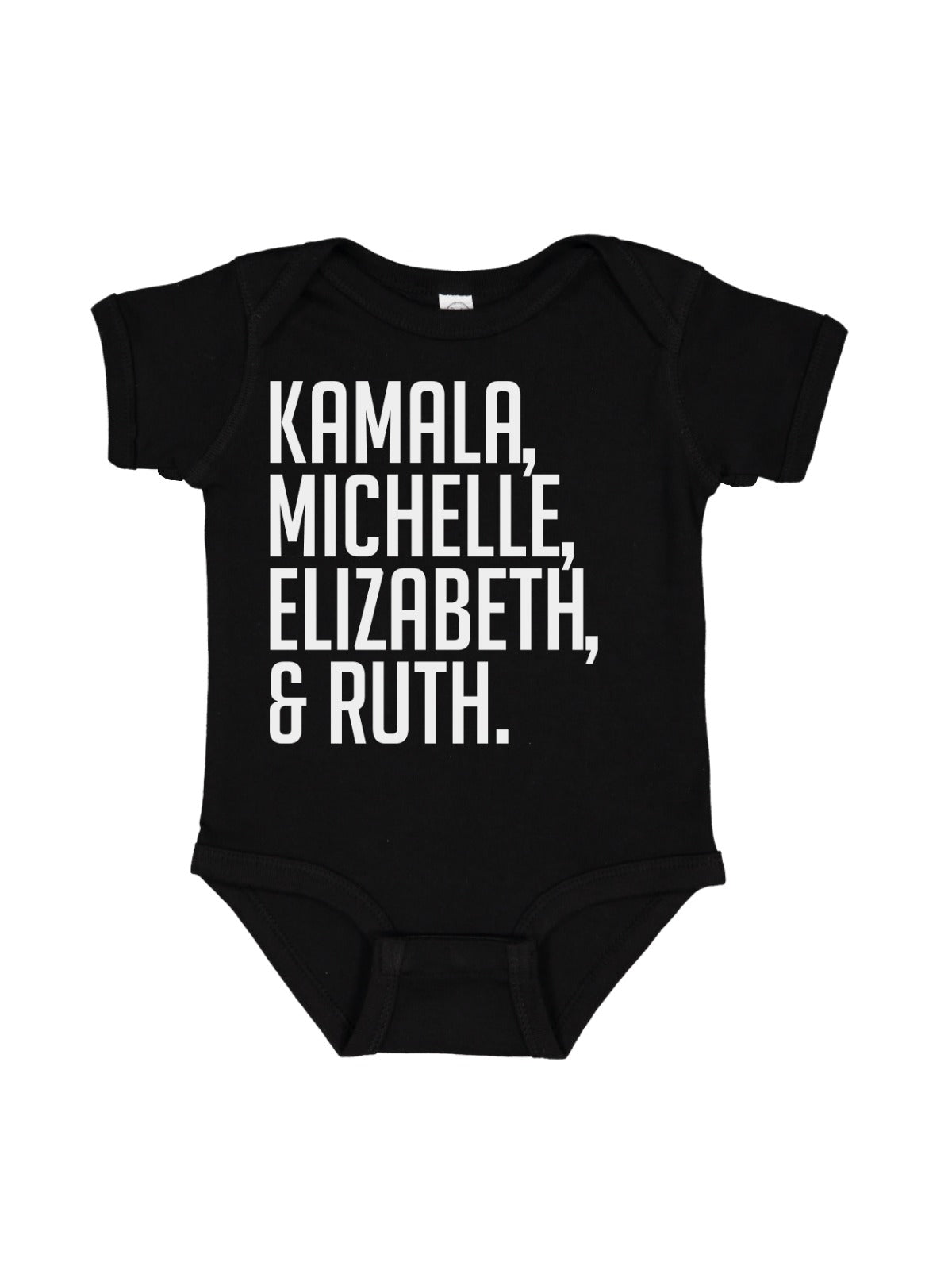 kamala and michelle and elizabeth and ruth baby bodysuit